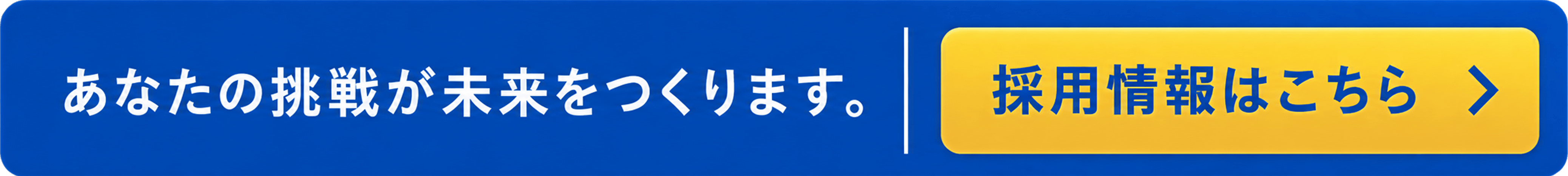 あなたの挑戦が未来をつくります。採用情報はこちら